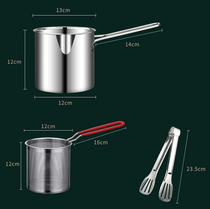 🥳HEISSER SALE 2026🥳💞50.000+ VERKAUFT!👵❤️ Multifunktionale Fritteuse aus Edelstahl 304