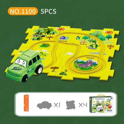 🔥Solange der Vorrat reicht 40 % Rabatt!🧩Kinder Lernspielzeug Puzzle-Autobahn-Spielset🧩