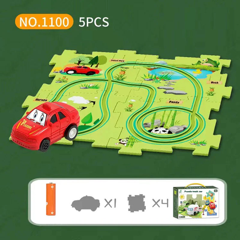 🔥Solange der Vorrat reicht 40 % Rabatt!🧩Kinder Lernspielzeug Puzzle-Autobahn-Spielset🧩