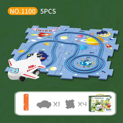 🔥Solange der Vorrat reicht 40 % Rabatt!🧩Kinder Lernspielzeug Puzzle-Autobahn-Spielset🧩