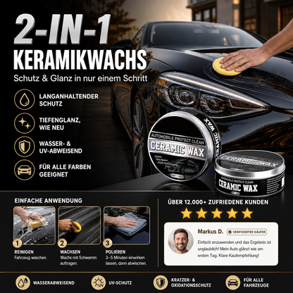 🔥🚗2-in-1-Polier- und Schutzwachspaste aus Titan-Keramik