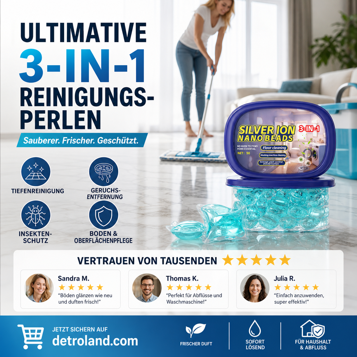🔥 Heute -50 %! 🏡 Reinigungs- & Schädlingsschutz-Perlen