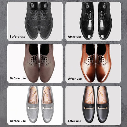 👞 KAUF 1 ERHALT 1 KOSTENLOS! ✨ FLÜSSIGE LEDERREPARATURCREME - Entfernt Kratzer & Auffrischt Farben, Pflegt Tiefenwirksam Schuhe & Taschen, Inklusive Applikator 🧽✨