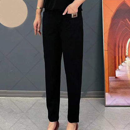 🔥OFFERTA SPECIALE 50% DI SCONTO🔥Pantaloni in cotone con elastico in vita da donna
