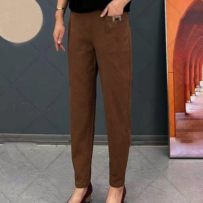 🔥OFFERTA SPECIALE 50% DI SCONTO🔥Pantaloni in cotone con elastico in vita da donna