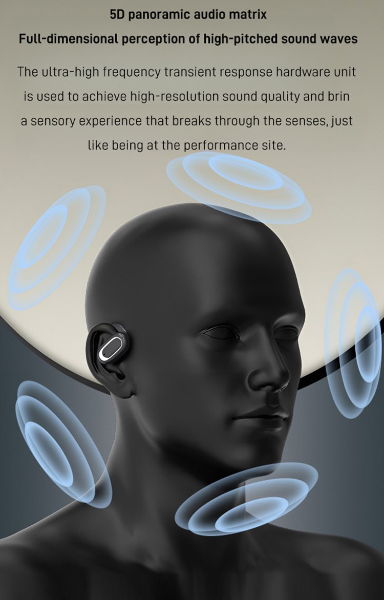 🎧 3D Surround Open OWS Bluetooth-Kopfhörer