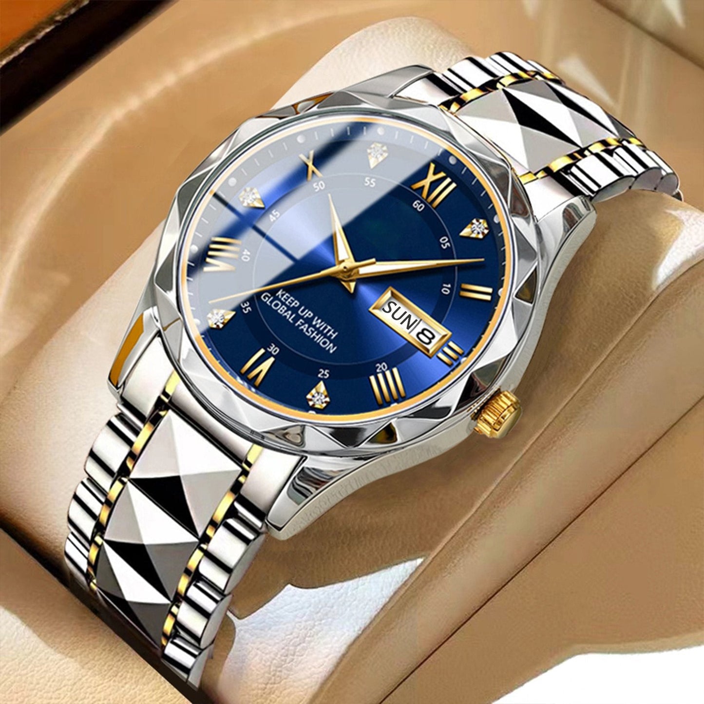 ⌚🎁Ideales Geschenk - Wasserdichte Luxusuhr für Männer mit Leuchtmasse💯🌹