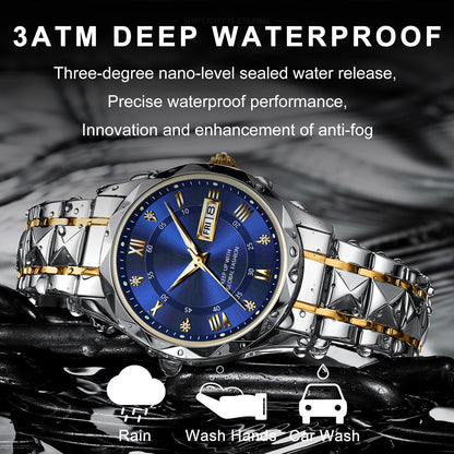⌚🎁Ideales Geschenk - Wasserdichte Luxusuhr für Männer mit Leuchtmasse💯🌹
