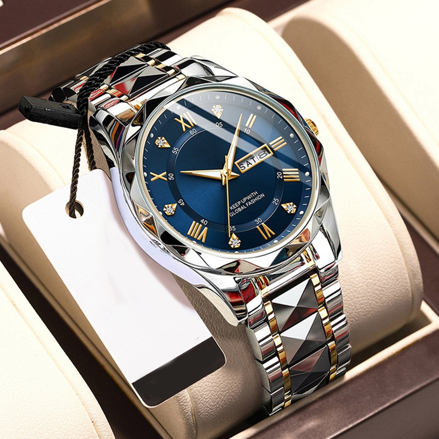⌚🎁Ideales Geschenk - Wasserdichte Luxusuhr für Männer mit Leuchtmasse💯🌹