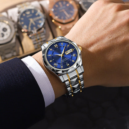 ⌚🎁Ideales Geschenk - Wasserdichte Luxusuhr für Männer mit Leuchtmasse💯🌹