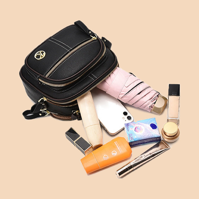 Klassiske multifunksjonelle rom justerbar bredde skulder stropp-pu lær crossbody veske
