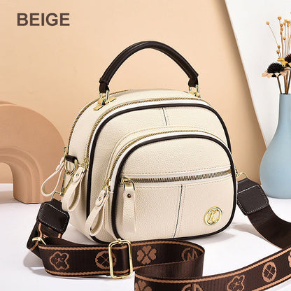 Klassiske multifunksjonelle rom justerbar bredde skulder stropp-pu lær crossbody veske