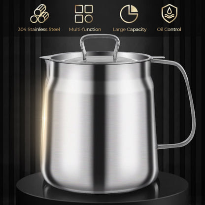 🔥Solange der Vorrat reicht 40 % Rabatt!🎉Multifunktionaler Behälter mit großem Fassungsvermögen aus Edelstahl 304 für Ölfilter.