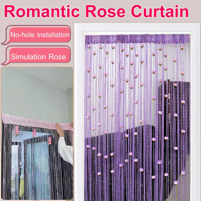 ✨VENDITA CALDA✨Tenda per porta elegante e raffinata con rose