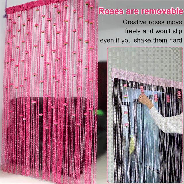 ✨VENDITA CALDA✨Tenda per porta elegante e raffinata con rose