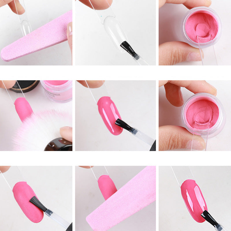 Poudre de plongée à un seul collaboration pour les ongles