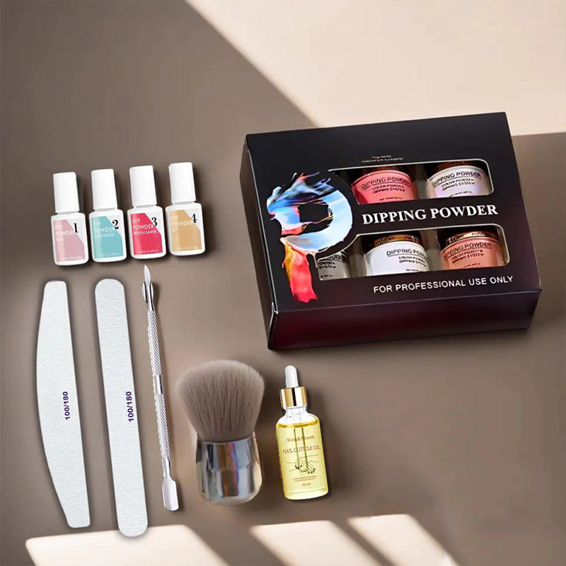 Poudre de plongée à un seul collaboration pour les ongles