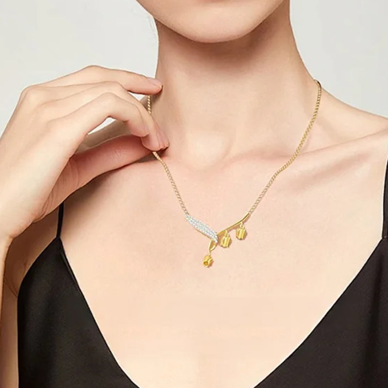Elegante collana di orchidee per le donne