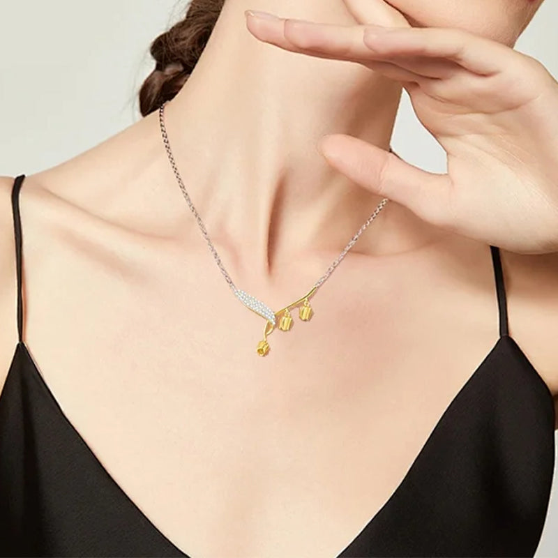 Elegante collana di orchidee per le donne