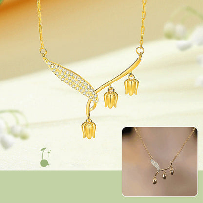 Elegante collana di orchidee per le donne