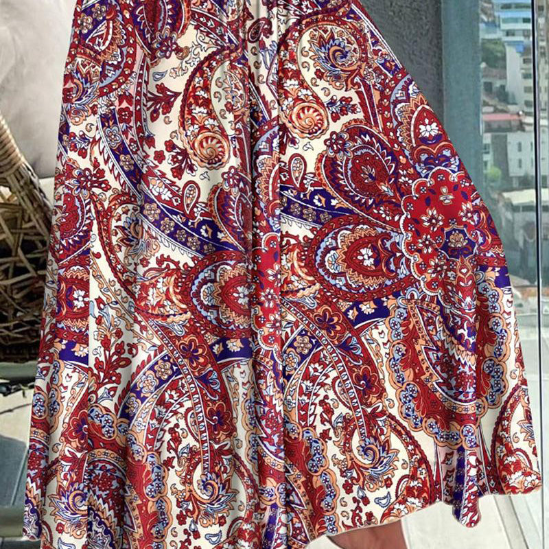🔥50% de réduction en offre spéciale🔥Jupe taille haute à imprimé floral tendance pour femme