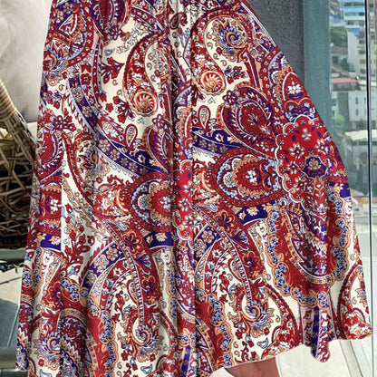🔥50% de réduction en offre spéciale🔥Jupe taille haute à imprimé floral tendance pour femme