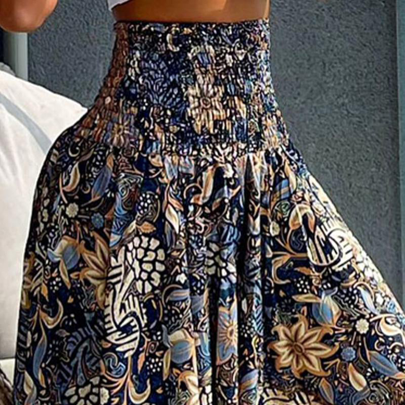 🔥50% de réduction en offre spéciale🔥Jupe taille haute à imprimé floral tendance pour femme