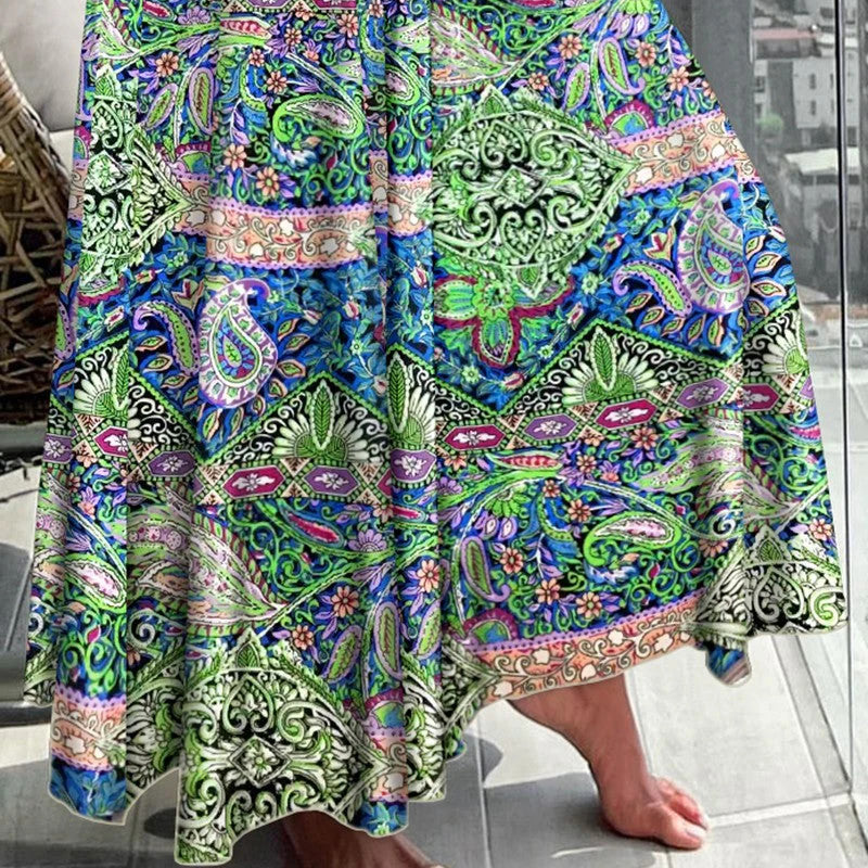 🔥50% de réduction en offre spéciale🔥Jupe taille haute à imprimé floral tendance pour femme