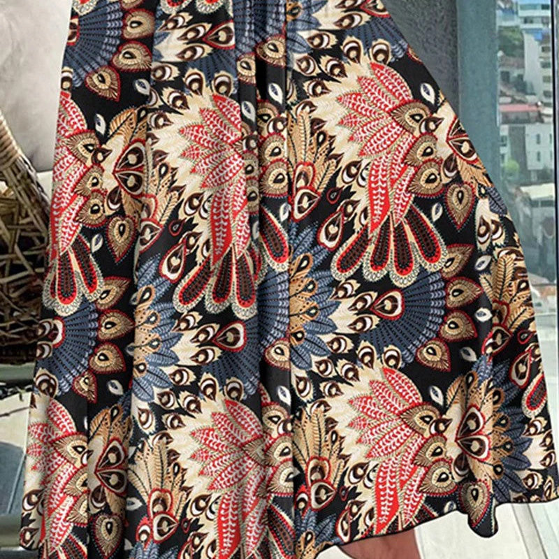 🔥50% de réduction en offre spéciale🔥Jupe taille haute à imprimé floral tendance pour femme