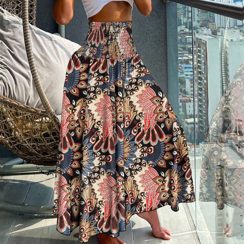 🔥50% de réduction en offre spéciale🔥Jupe taille haute à imprimé floral tendance pour femme