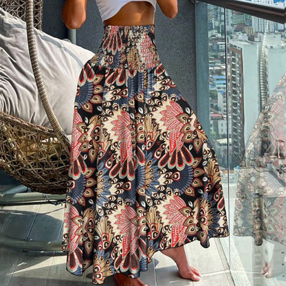 🔥50% de réduction en offre spéciale🔥Jupe taille haute à imprimé floral tendance pour femme