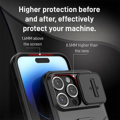 🔥Kampbjørn med kamerabeskyttelse, trykkvindu og fingerring-deksel til iPhone