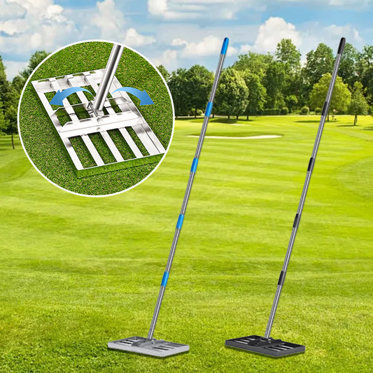☘️Professionele gazon egalisatiehark voor tuin en golfbaan