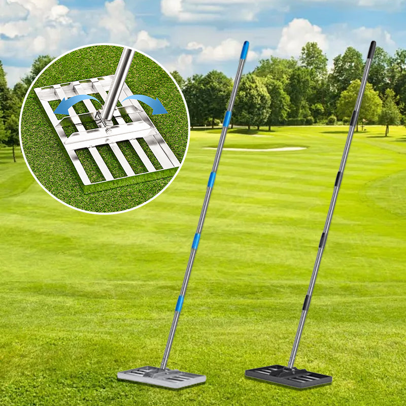 ☘️Rastrillo nivelador de césped profesional para jardines y campos de golf