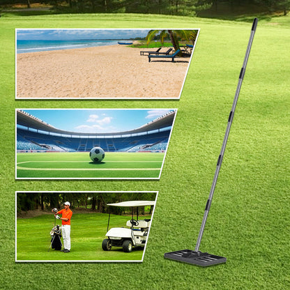 ☘️Rastrillo nivelador de césped profesional para jardines y campos de golf