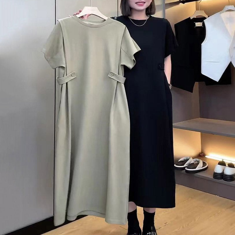 Summer leisure dress for women in a relaxed fit