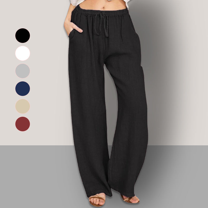 🌸Women's Summer Cotton Linen Wide Leg Pants😍