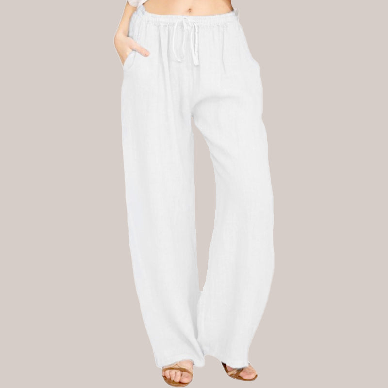 🌸Women's Summer Cotton Linen Wide Leg Pants😍