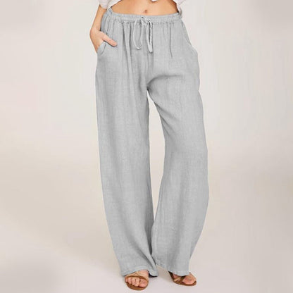 🌸Women's Summer Cotton Linen Wide Leg Pants😍