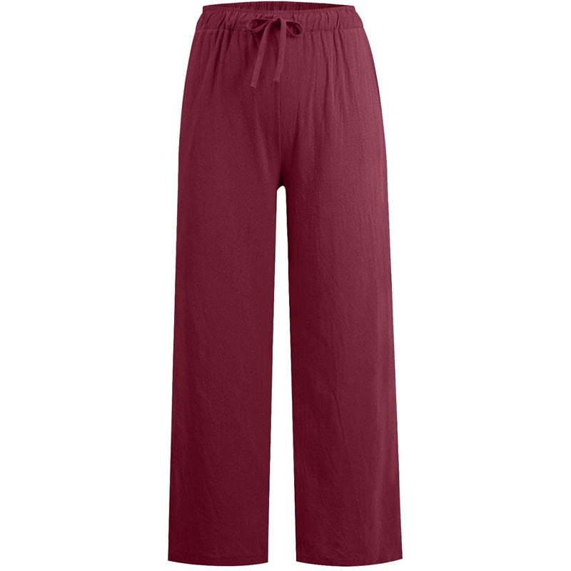 🌸Women's Summer Cotton Linen Wide Leg Pants😍