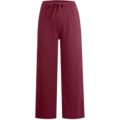 🌸Women's Summer Cotton Linen Wide Leg Pants😍