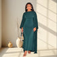 🔥Kostenloser Versand🔥Elegantes, fließendes, langes Kleid aus Satin für Damen