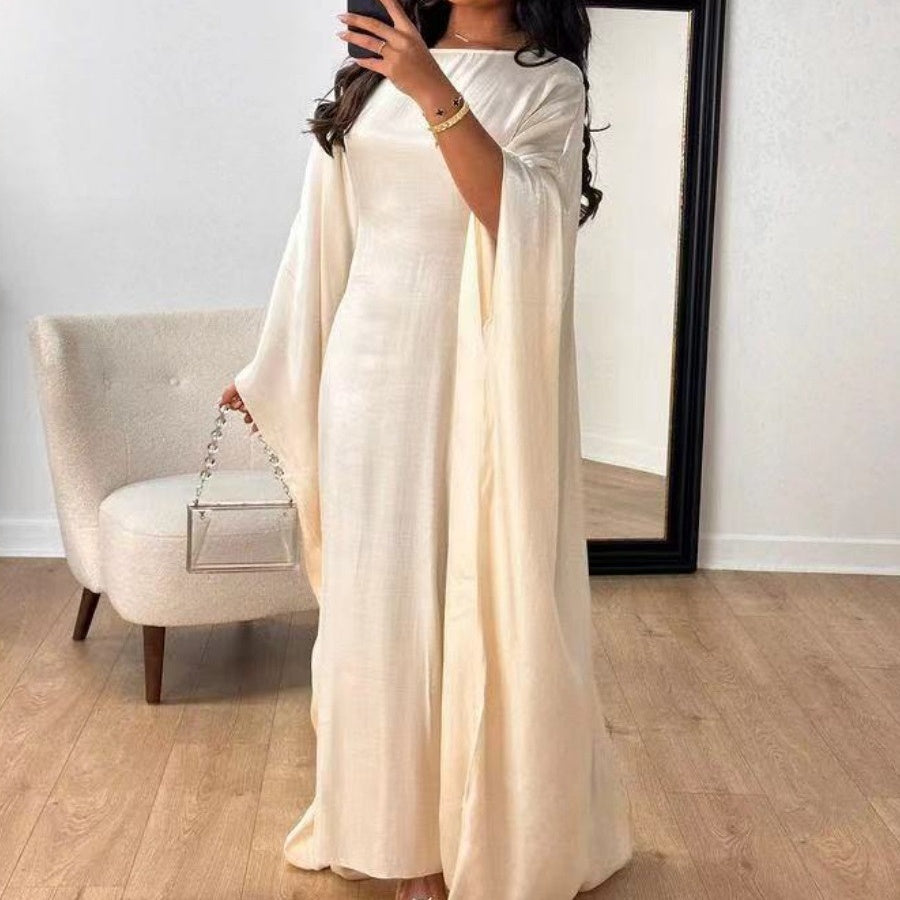 🔥Spedizione gratuita🔥Elegante abito lungo in raso fluido per donna