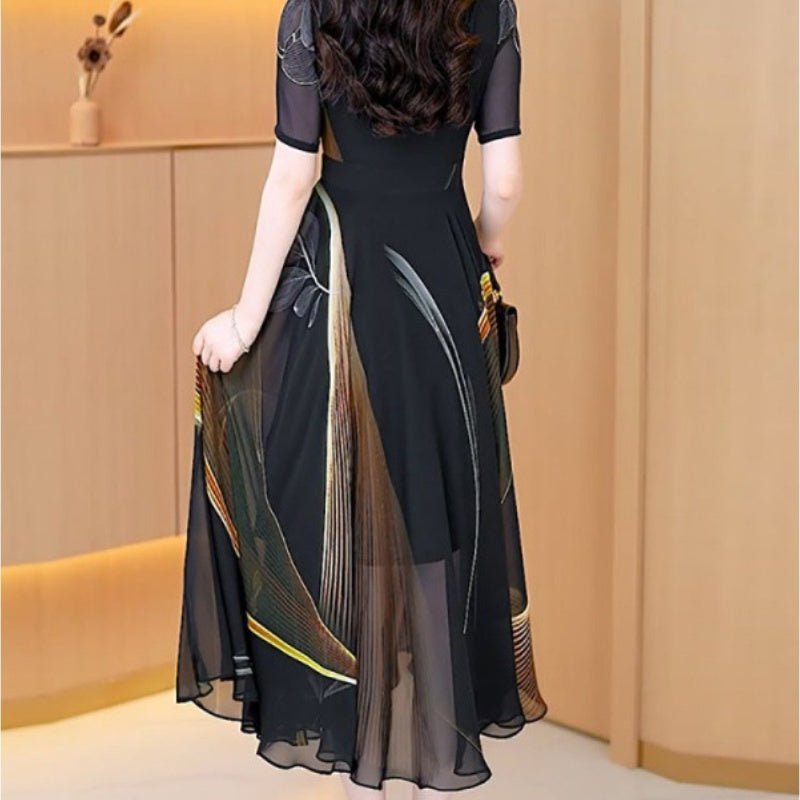 🔥prodotto popolare🔥Eleganti abiti in tulle stampato per donna