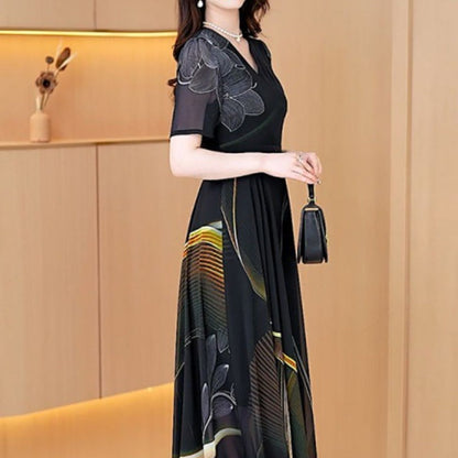 🔥prodotto popolare🔥Eleganti abiti in tulle stampato per donna