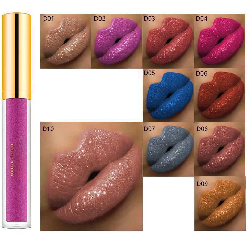 HETE COOP-Métallique Vleitable Diamond Glitter Lipstick
