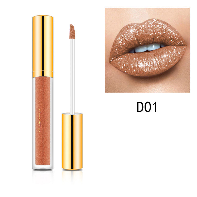 HETE COOP-Métallique Vleitable Diamond Glitter Lipstick
