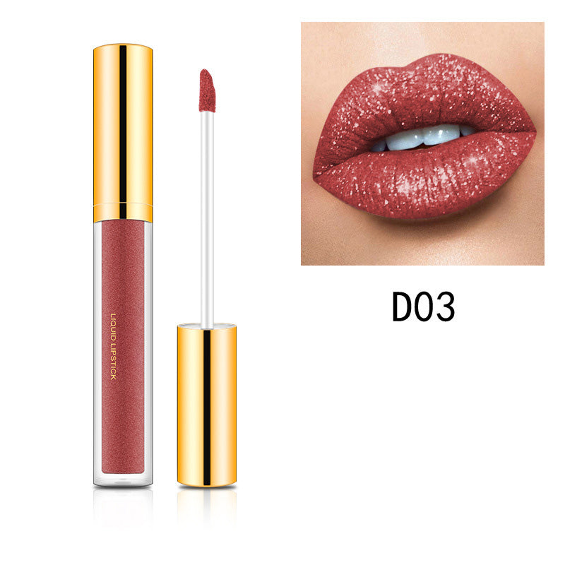 HETE COOP-Métallique Vleitable Diamond Glitter Lipstick