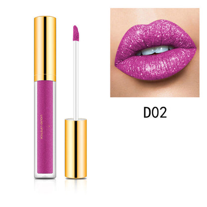 HETE COOP-Métallique Vleitable Diamond Glitter Lipstick