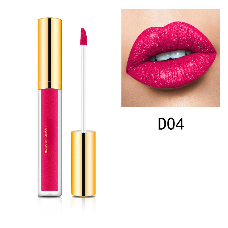 HETE COOP-Métallique Vleitable Diamond Glitter Lipstick